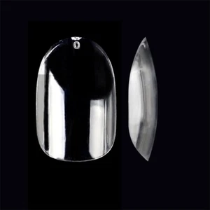500pcs/bag Short Oval Round Head False Nail Tips Fake Nails for Flat Nail Bed - Picture 1 of 7