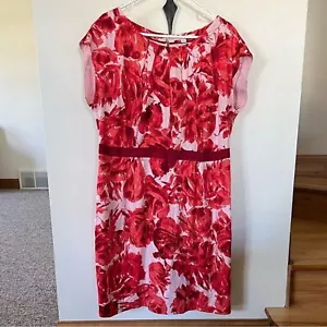 Boden Silk Blend Floral Sheath Dress Vanessa Size 16R - Picture 1 of 6