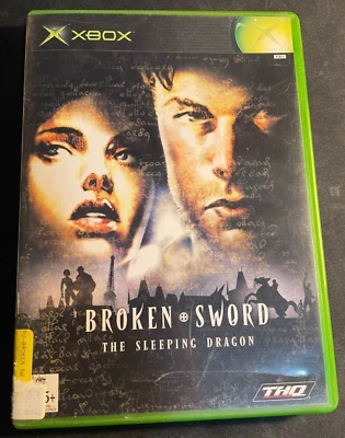 BROKEN SWORD THE SLEEPING DRAGON - THQ MICROSOFT XBOX ORIGINAL + MANUAL INCLUDED - Image 1 of 2