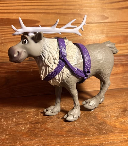 Disney FROZEN 2 Sledding Sven Elk Moose Doll Plastic Figurine 9.5” H x 8.75" L Cover