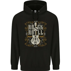 Rockstar Rock n Roll Guitar Skull Music Childrens Kids Hoodie - Picture 1 of 3
