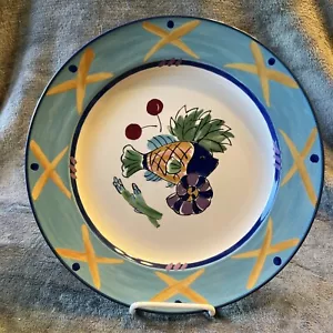 Mikasa Studio Nova Ocean Collage 12.5” Platter Plate CA059 Fish Sea Blue Edge - Picture 1 of 3