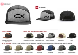 GOD RELIGION FISH RICHARDSON FLACHER SCHEIN DRUCKKNOPFLASCHE MÜTZE * KOSTENLOSER VERSANDKARTON * - Bild 1 von 12