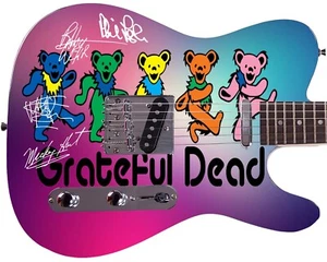 Grateful Dead Faksimile handsigniert signed Grafik Foto Gitarre - Bild 1 von 3