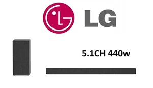 LG SP60Y Soundbar & Subwoofer 440W 5.1ch Meridian Sound Bluetooth Sound Bar - Picture 1 of 12