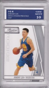 JEREMY LIN ROOKIE CARD 2010 Basketball Prestige Knicks $$ RC Graded GEM MINT 10! - Picture 1 of 1