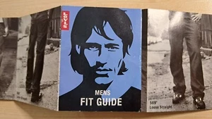 Faltblatt (klein) Levis Mens Fit Guide - Bild 1 von 3