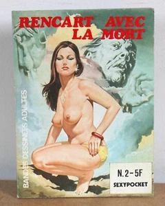 Rencart mit dem Tod Chiarolla und Ripa 1980 Sexypocket Nr. 2 Edition Belle France - Bild 1 von 4