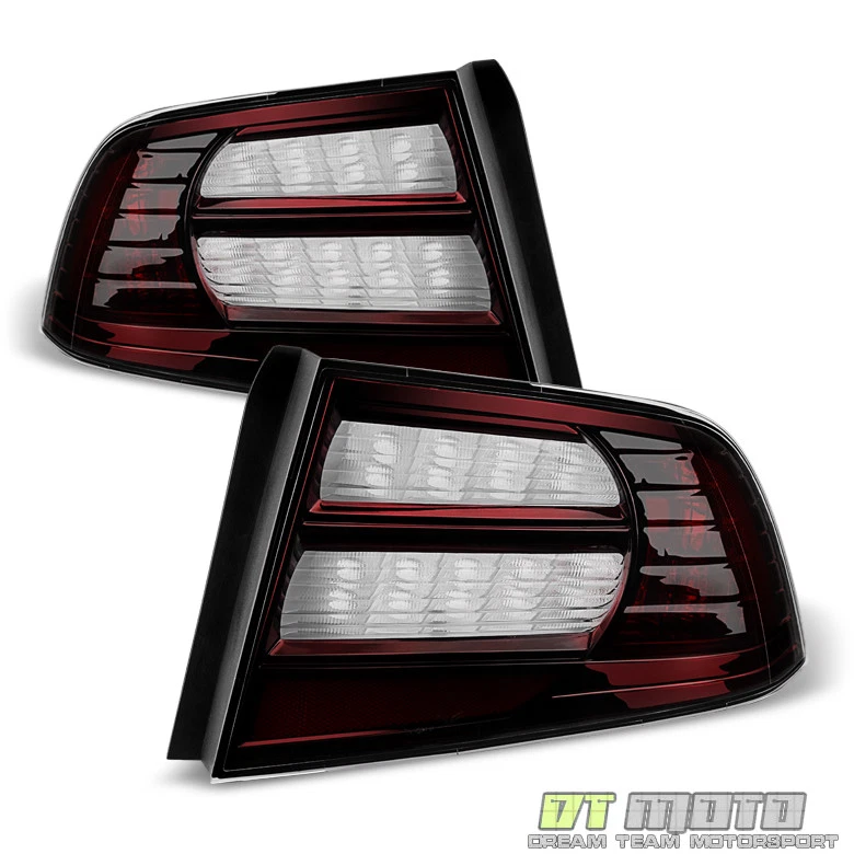 Blk Tinted 04-08 Acura TL Tail Lights Brake Lamps Left+Right 2004 2005 2006 2007 - Image 1 of 4
