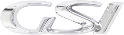 LOGO ADESIVO GSI PER OPEL CORSA OPEL 3D CROMATO LOGO GSI CROMATO EMBLEMA ADESIVO - Immagine 1 di 2