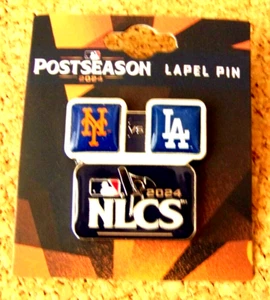 2024 NLCS Mets v Dodgers pin Championship Series New York Los Angeles Free S&H - Picture 1 of 6
