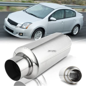 Silenciador de entrada/salida de 3"" para Nissan Sentra escape tono profundo 12" de largo - Imagen 1 de 17