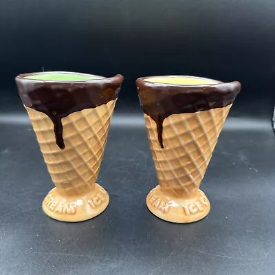Williams Sonoma Waffle Cone Ice Cream/Sundae Set of Two - Image 1 of 4