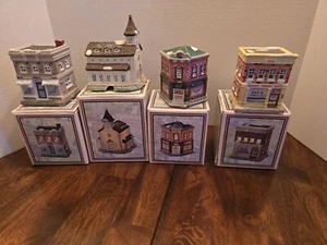 Villaggio di Natale Vintage Home Town America Collezione Anni 90 Main Street Vedi Desc - Foto 1 di 8
