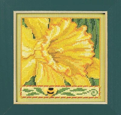 MILL HILL Buttons Beads Kit Counted Cross Stitch DAFFODIL MH14-2411