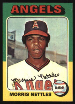 1975 Topps Mini #632 Morris Nettles EXMT/EXMT+ RC Rookie Angels 607063 - Image 1 of 2