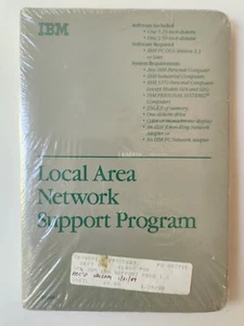 Vintage 1989 IBM Local Area Network Support Program 93X5583 NEW Sealed - Picture 1 of 12