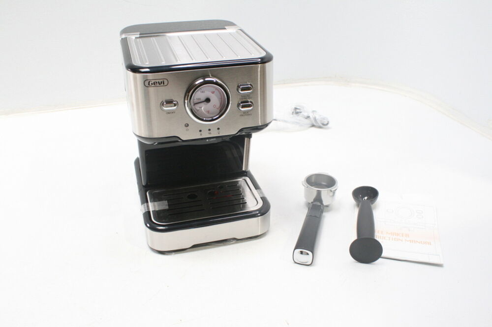 Gevi GECME403-U Espresso Machine Espresso Maker w Milk Frother Steam Wand
