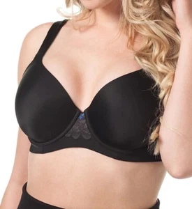NEW Leading Lady 5214 Balconette Contour Underwire Bra 48C Black - Picture 1 of 3