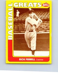 BASEBALL CARD 1991 SWELL BASEBALL GREATS BOSTON RED SOX RICK FERRELL  NO147 - Picture 1 of 2