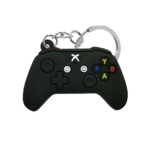 Xbox Controller Thema Gummi Schlüsselanhänger/Schlüsselring - schwarz - Bild 1 von 1