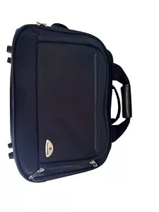 Samsonite Black Crossbody Carry-on Overnight Bag Padded Shoulder Strap - Picture 1 of 7