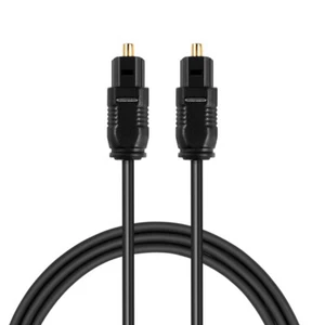 Cable Digital Audio Toslink Negro 2M Óptica TV DVD CD Barra Sonido DAT PS3 - Imagen 1 de 9