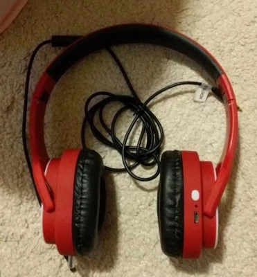 Ear Headphones Foldable Headset Stereo Heavy Bass Earphones PC Headband no box. - Image 1 of 2