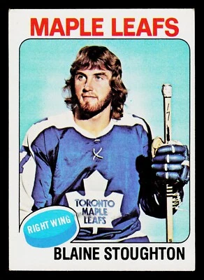 1975-76 Topps Hockey Card #265 Blaine Stoughton Toronto Maple Leafs - Image 1 of 2