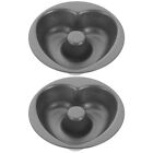 Heart Shaped Donut Pan Set Non-Stick Carbon Steel Bakeware (2pcs)-RP