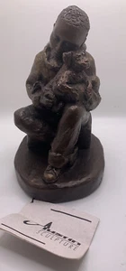 Austin Sculptures By Ecila-Signed With Tag-1995-Titles “Buddies”-7 1/2 In. Tall - Picture 1 of 13