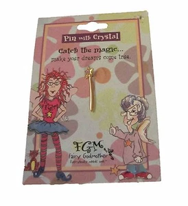 NEW "Catch the Magic Make Your Dreams Come True" Jewelry Wishing Wand Pin Gift - Picture 1 of 2