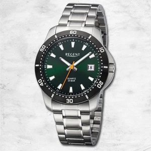 Regent Metallo Uomo Orologio da Polso Quarzo Argento Cinturino IN URBA754 - Foto 1 di 5