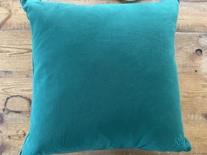 Lauren by Ralph Lauren 22"x 22" Down Green Cotton Monogrammed Single Pillow - Picture 1 of 6