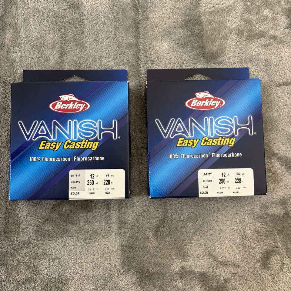 Berkley Vanish 12lbs Clear Fluorocarbon Line 250 Yards