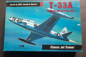 Hobby Craft T-33A T-Bird Shooting Star Jet Trainer 1/48 Scale Model Kit - Picture 1 of 5