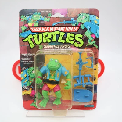 Rana Genghis - Compañeros de Juego 1989 - ¡Nuevo y Sellado de Fábrica! (Figura TMNT vintage sin usar, en caja) Foto 1 de 4