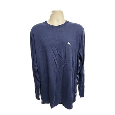 Disney Mickey Mouse Tommy Bahama Jungle Jubilee Mens Blue XLT TShirt - Image 1 of 4