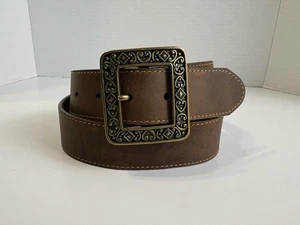 Brighton Women’s Belt Size M/30 Brown Leather #B20498 Made In USA NWT - Picture 1 of 12