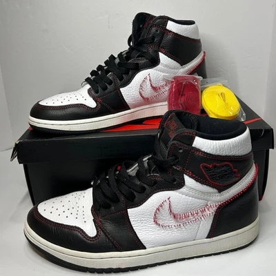 Nike Air Jordan 1 Retro Alto OG Defiant Negro Blanco Rojo Para hombres Talla 11 555088-801 Foto 1 de 4