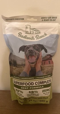Badlands Ranch Complete Beef Formula 24 oz Superfood Bag
