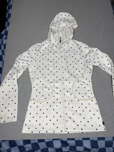 Burton Jacket Womens Medium Dryride Minxy Fleece Full Zip Hoodie Hooded White - Picture 1 of 18