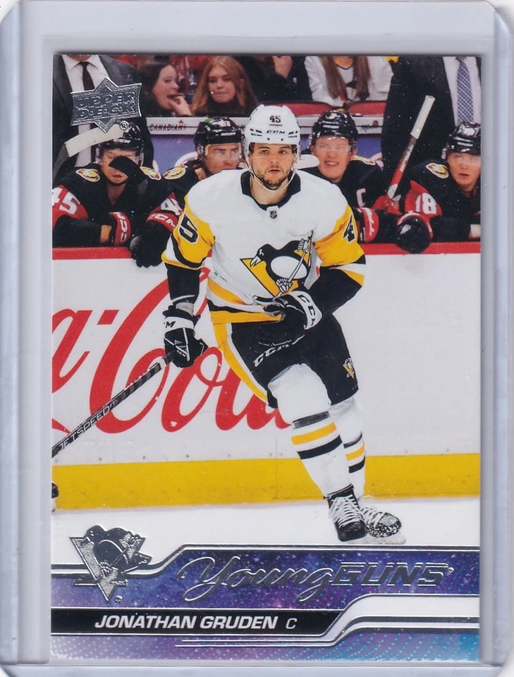 2023-24 Upper Deck Series 1 Young Guns #205 Jonathan Gruden Pittsburgh Penguins - Image 1 of 1