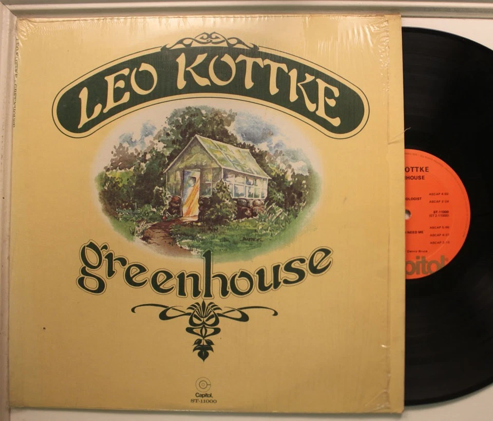Leo Kottke Lp Greenhouse On Capitol - Vg+ To Vg++/ Vg++ (In Shrink!) Foto 1 de 1