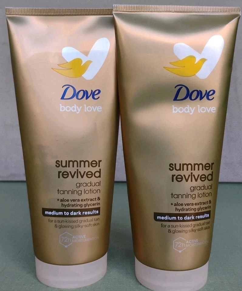 Dove Summer Revived Medium to Dark Tanning Lotion 200ml - Pack of 2 Exp 04/28 - Image 1 of 2