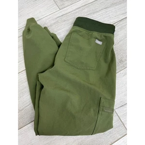 FIGS Technical Collection Olive Green Jogger Scrub Pants Women's XS Extra Small - Picture 1 of 5