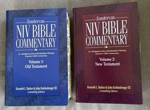 The Zondervan NIV Bible Commentary 2 Volumes, Barker & Kohlenberger 1994 1st/1st - Picture 1 of 19