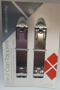 TUTTI I GIORNI LIVING CONFEZIONE DA 2 APRIBOTTIGLIE METALLO ARGENTO ACCIAIO INOX ~ NUOVISSIMO - Foto 1 di 4