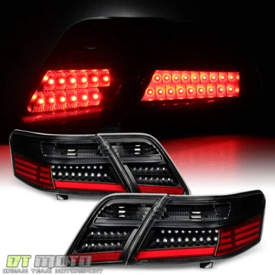 For 4PC Black 2007 2008 2009 Toyota Camry L/LE/SE/XLE LED Tail Lights Left+Right - Image 1 of 4