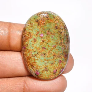 Piedra preciosa suelta de forma ovalada rubí fucsite natural 57 quilates 38X27X6 mm GC16966 - Imagen 1 de 1